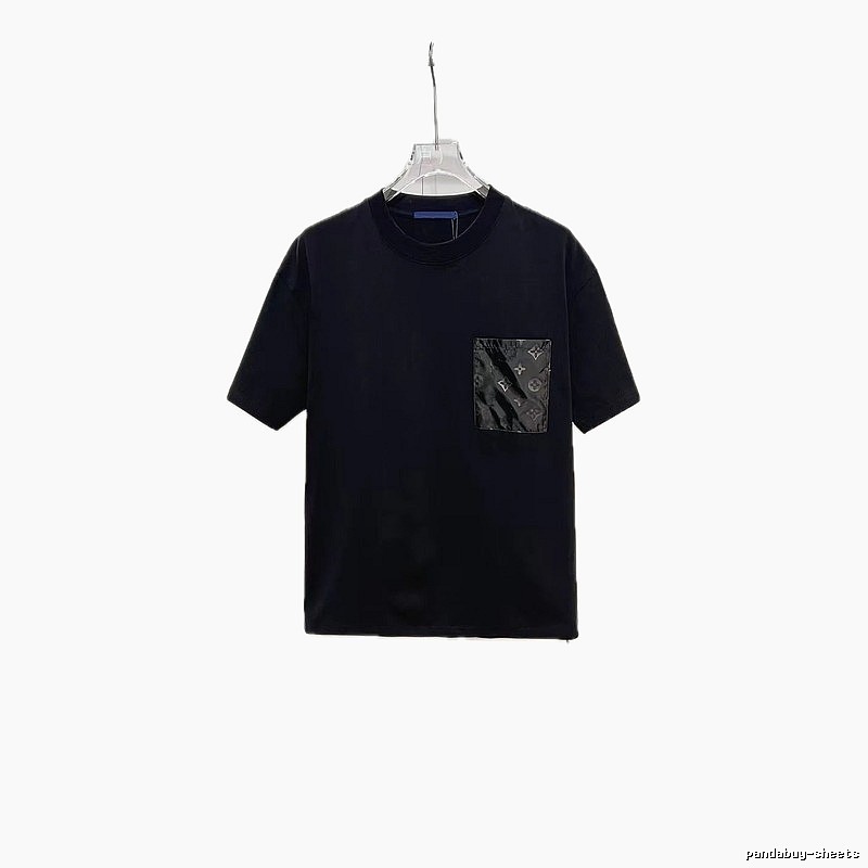 Louis Vuitton Monogram Casual Style Black T-Shirt