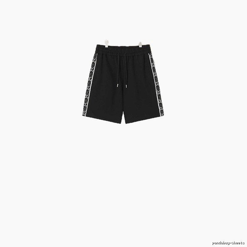 Louis Vuitton Side-Printed Casual Black Shorts