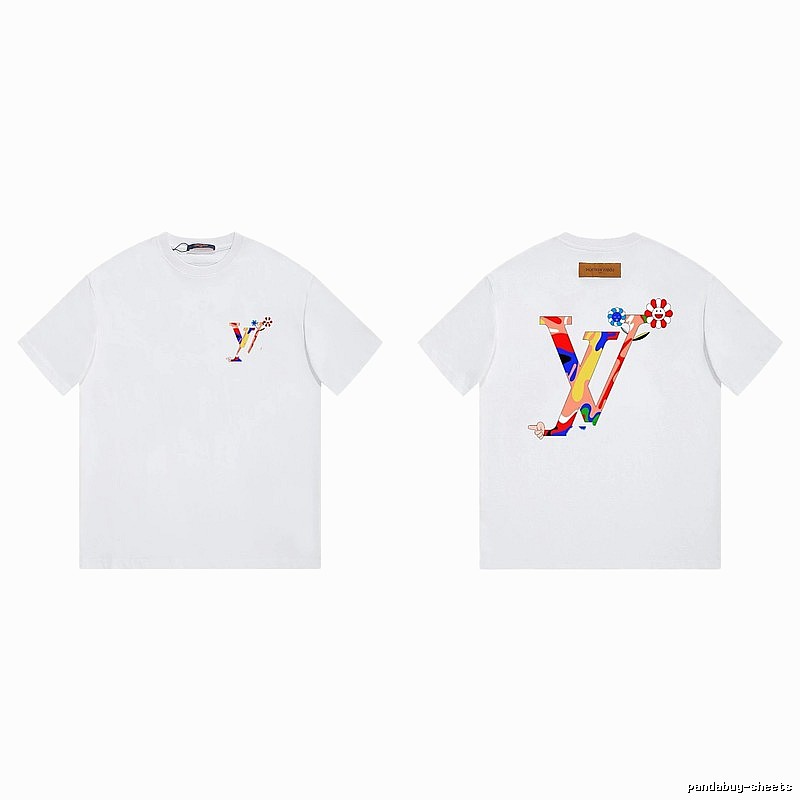 Louis Vuitton Sunflower Streetwear Style White T-shirt