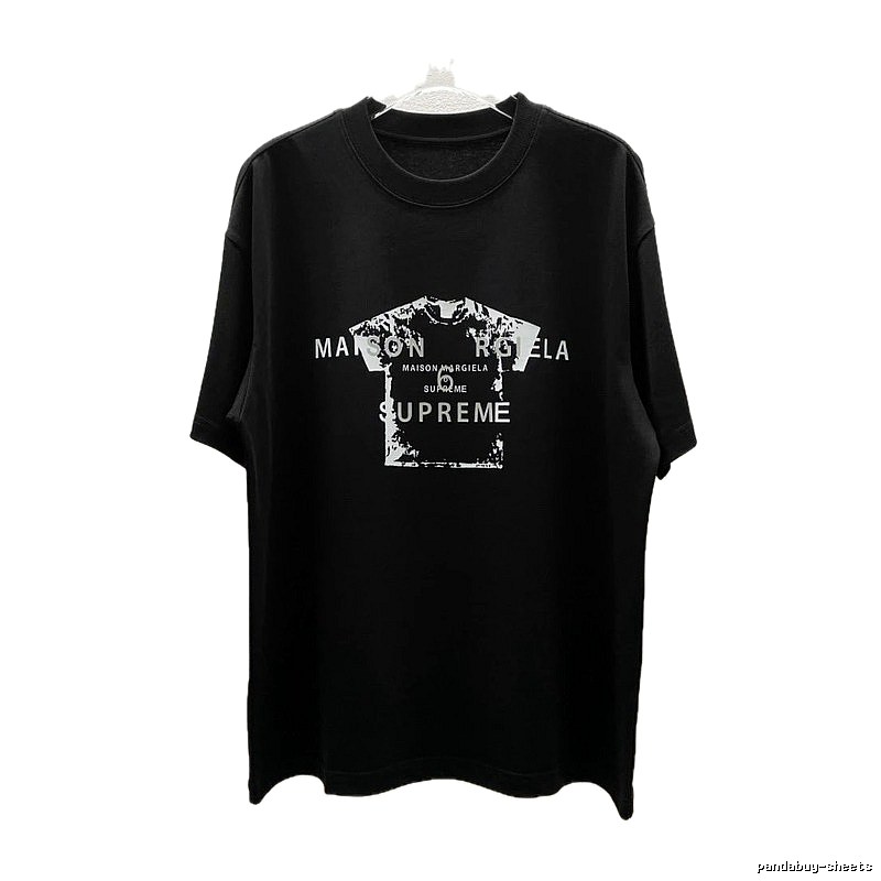 Maison Margiela Co-branded Street-style Black T-Shirt