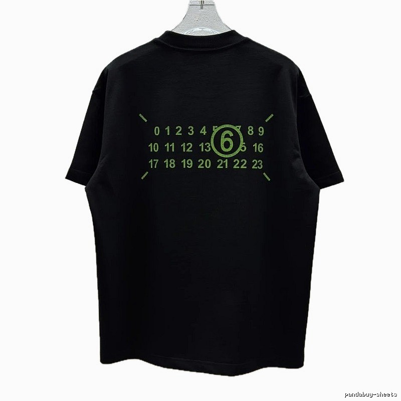 Maison Margiela MM6 Street Style Black T-Shirt