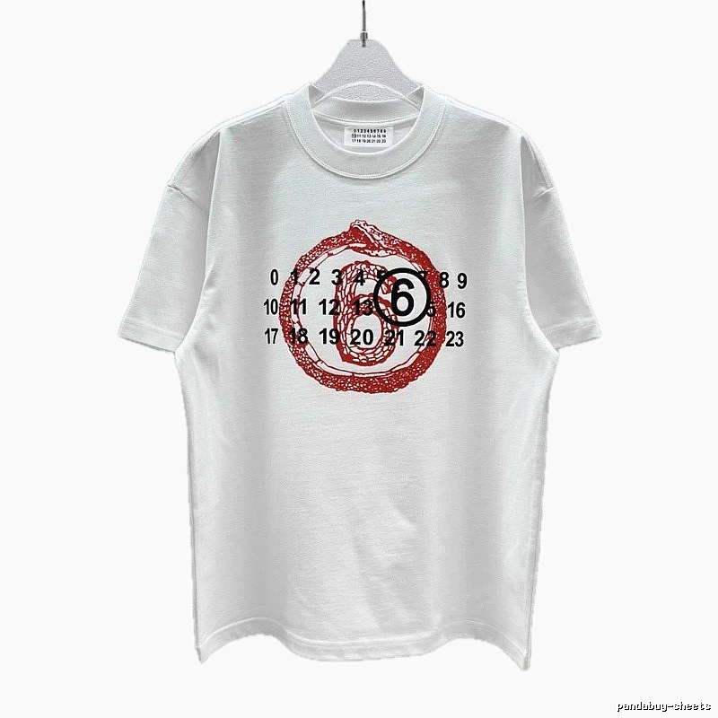 Maison Margiela MM6 Street Style White T-Shirt