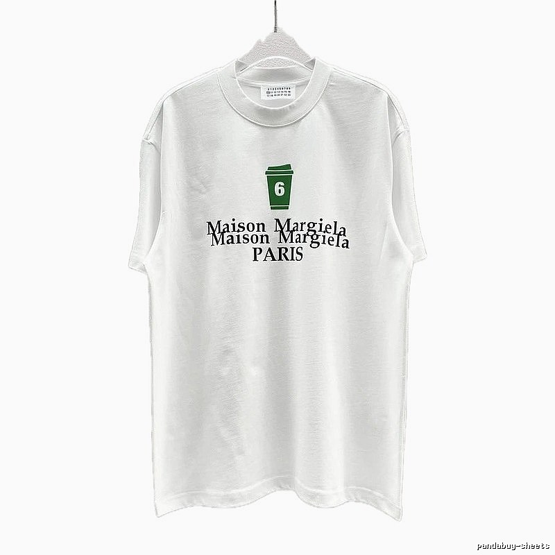 Maison Margiela No.6 Printed Casual White T-Shirt