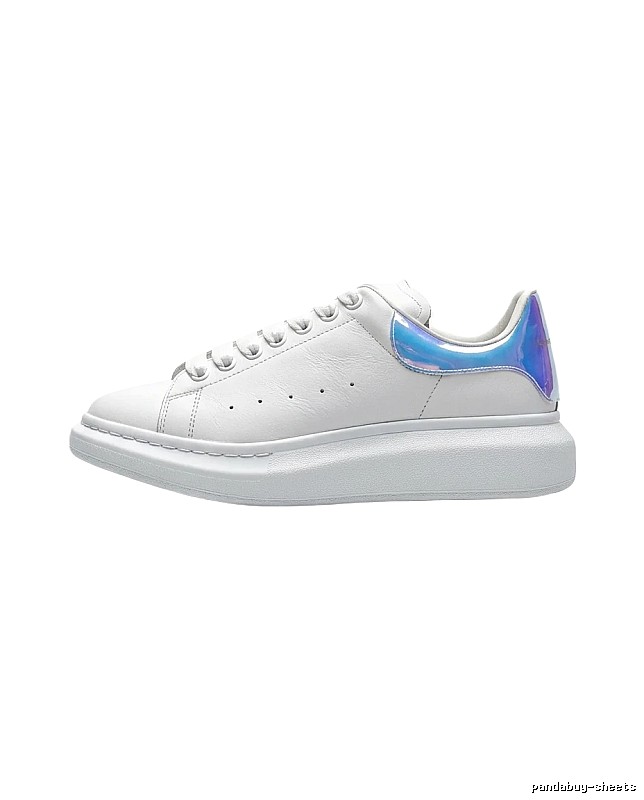 McQueen Blue - Tailed White Sneakers