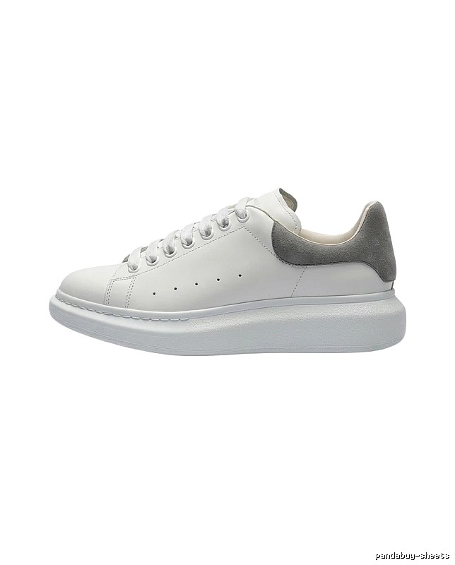 McQueen thick-soled casual white and gray shoes