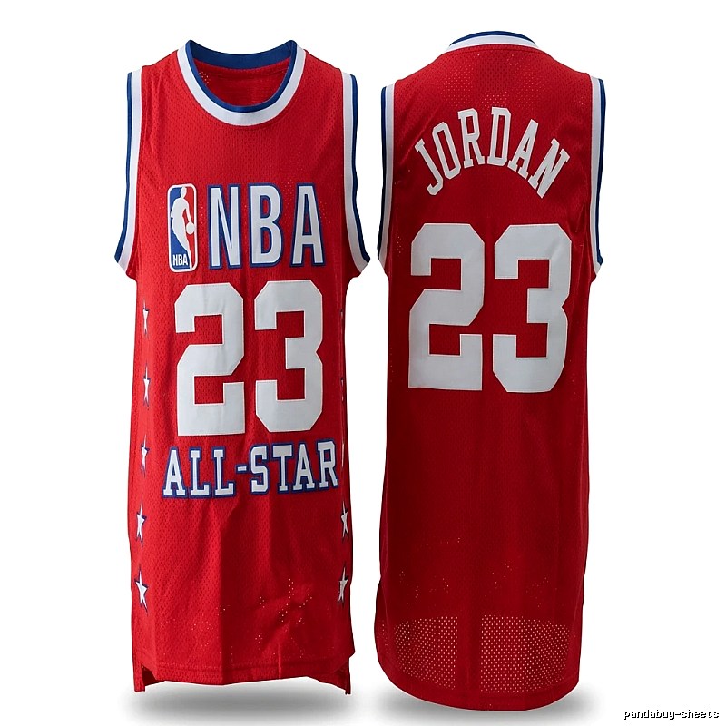 Michael Jordan red All-Star jersey