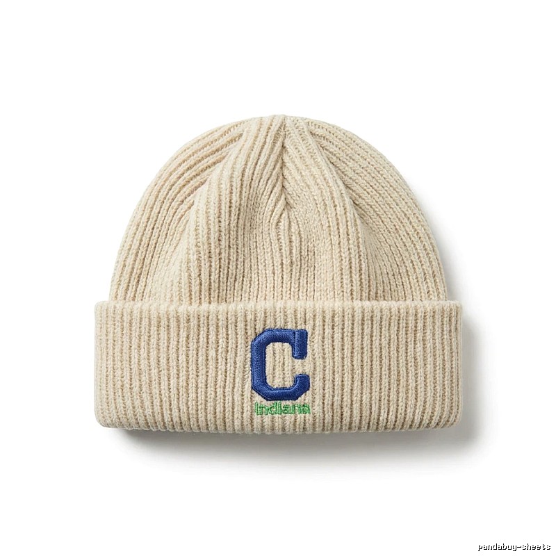 MLB letter minimalist style beige hat