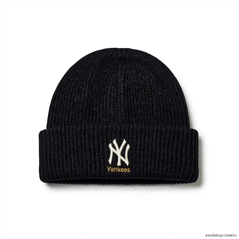 MLB New York Yankees Simple Black Knitted Hat
