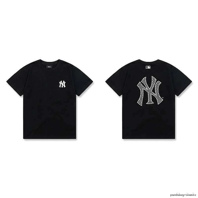 MLB NY Series Trendy and Cool Style Black T-shirt