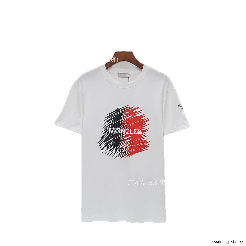 Moncler Graffiti Casual Style White Short-sleeve T-shirt
