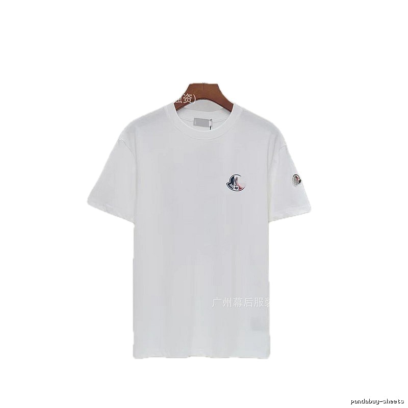 Moncler Logo Minimalist Style White Short-sleeved T-shirt