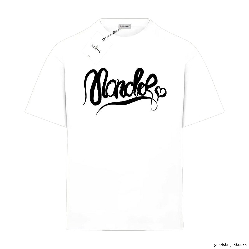 Moncler minimalist style white T-shirt