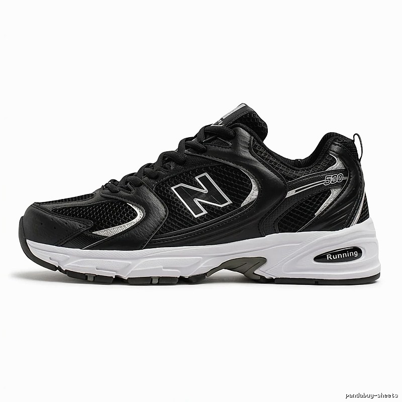 New Balance 530 retro style black shoes