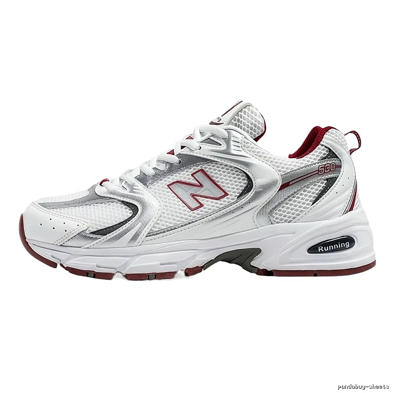 New Balance 530 retro-style red and white sports shoes