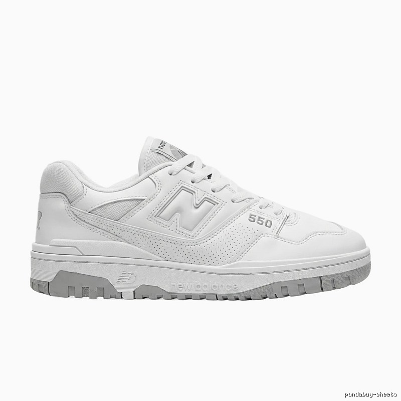 New Balance 550 minimalist style white shoes