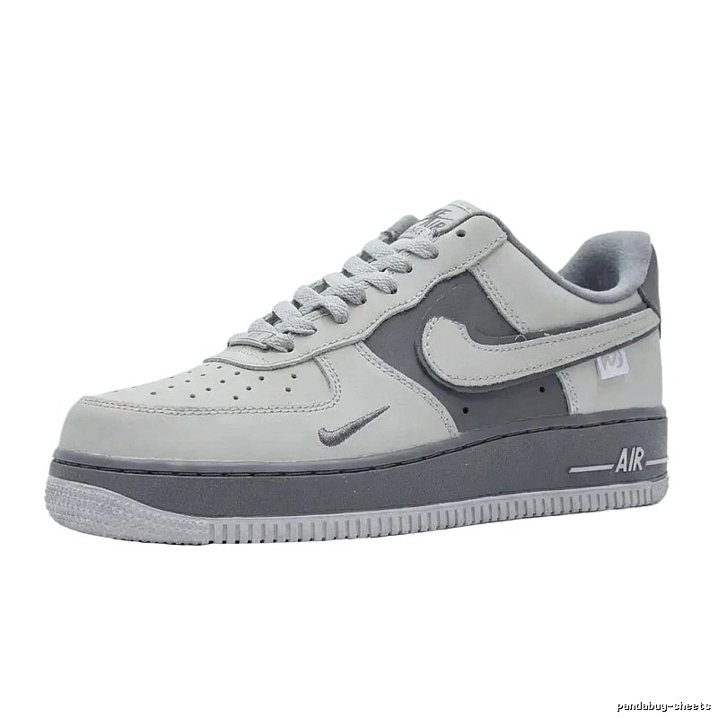 Nike Air Force 1 Grey Tone Trendy Shoes