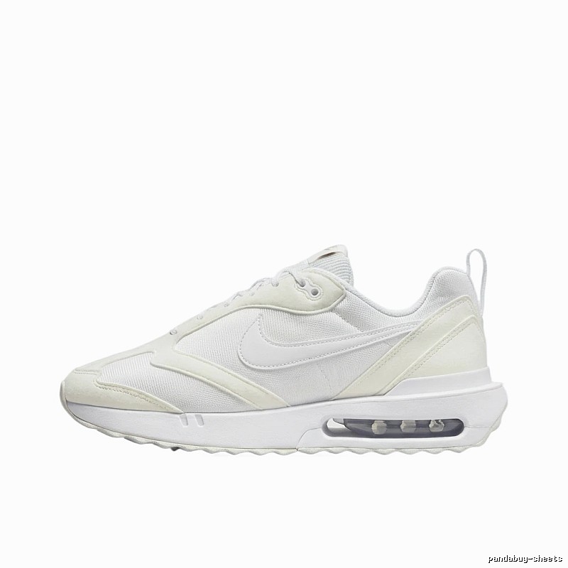Nike Air retro-style white shoes