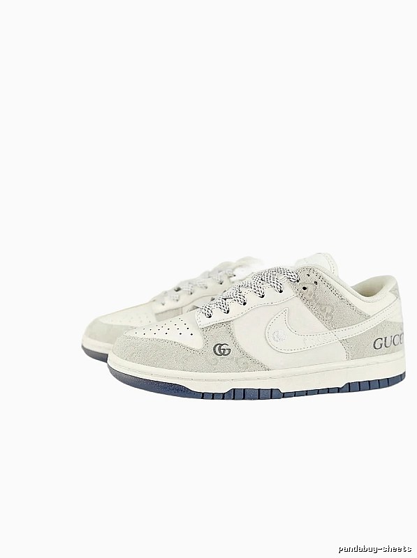 Nike Dunk Co-branded White and Grey Sports Shoes