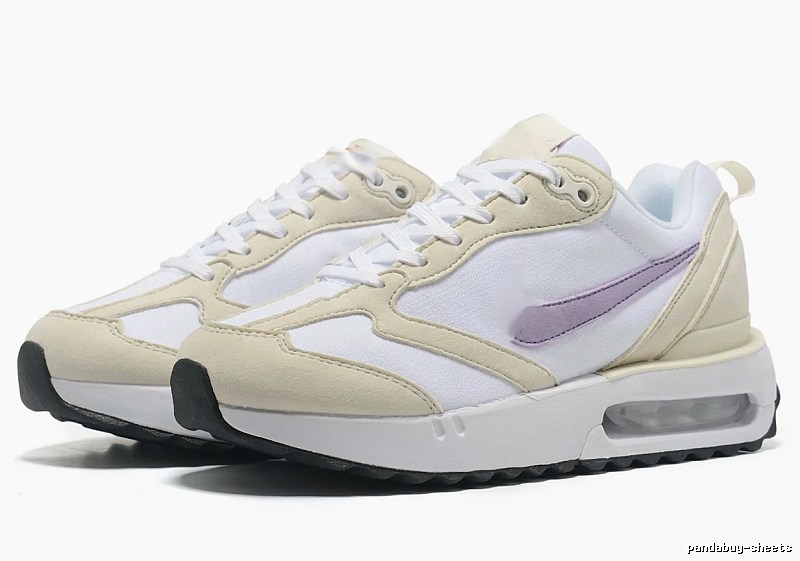 Nike retro-style off-white sports shoes