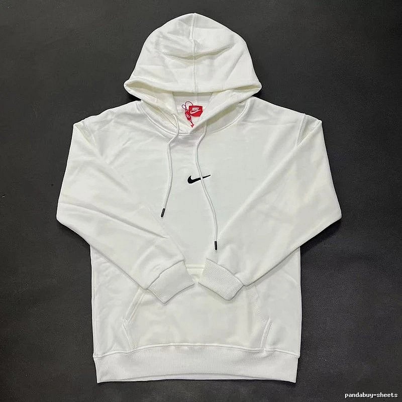 Nike Small-Logo Detail White Zip Hoodie Resort Wear Swoosh