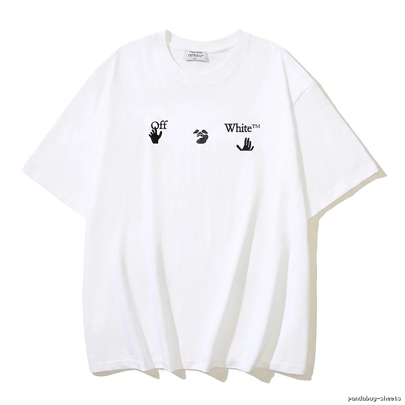 Off-White Gesture Style White T-shirt