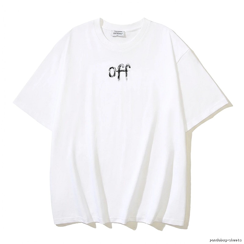 Off-White minimalist style white T-shirt