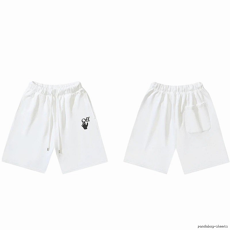 Off-White trendy brand style white shorts