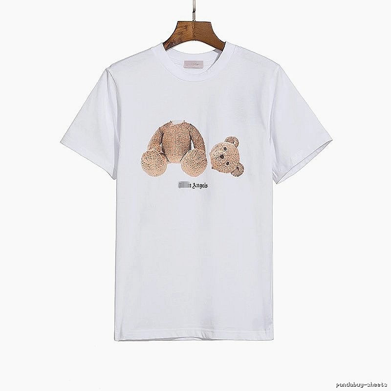 Palm Angels Gift Ready Bear graphic T-shirt White Colorful Bear with Fresh Pattern