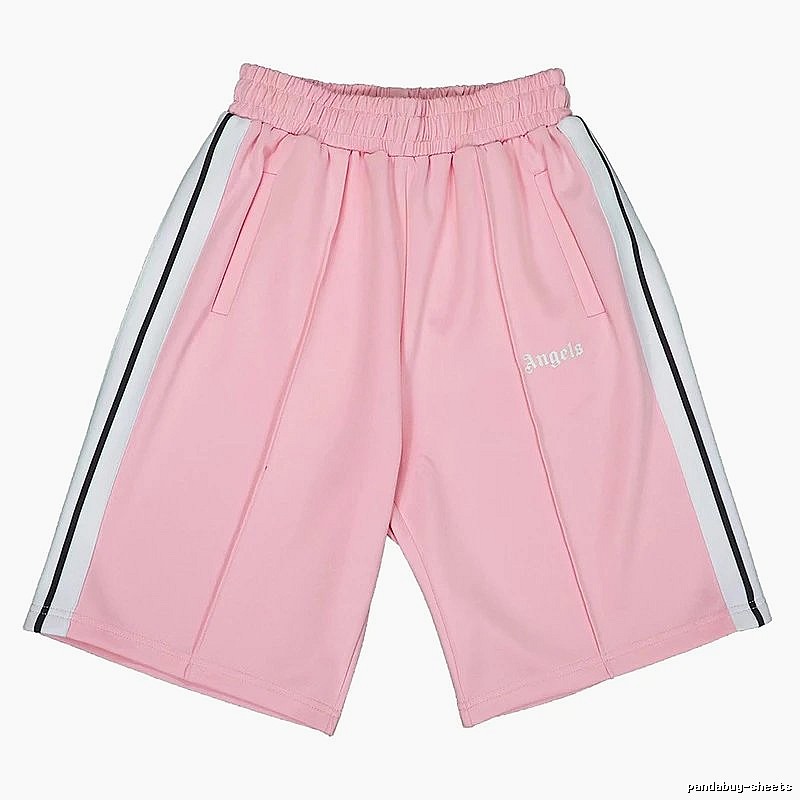 Palm Angels Monogram Track shorts Black Side Stripe for Layered Styling
