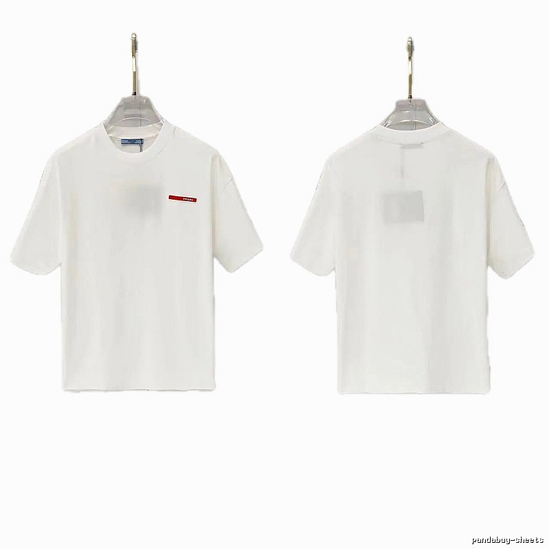 Prada Red Label Minimalist Style White Short-sleeved T-shirt
