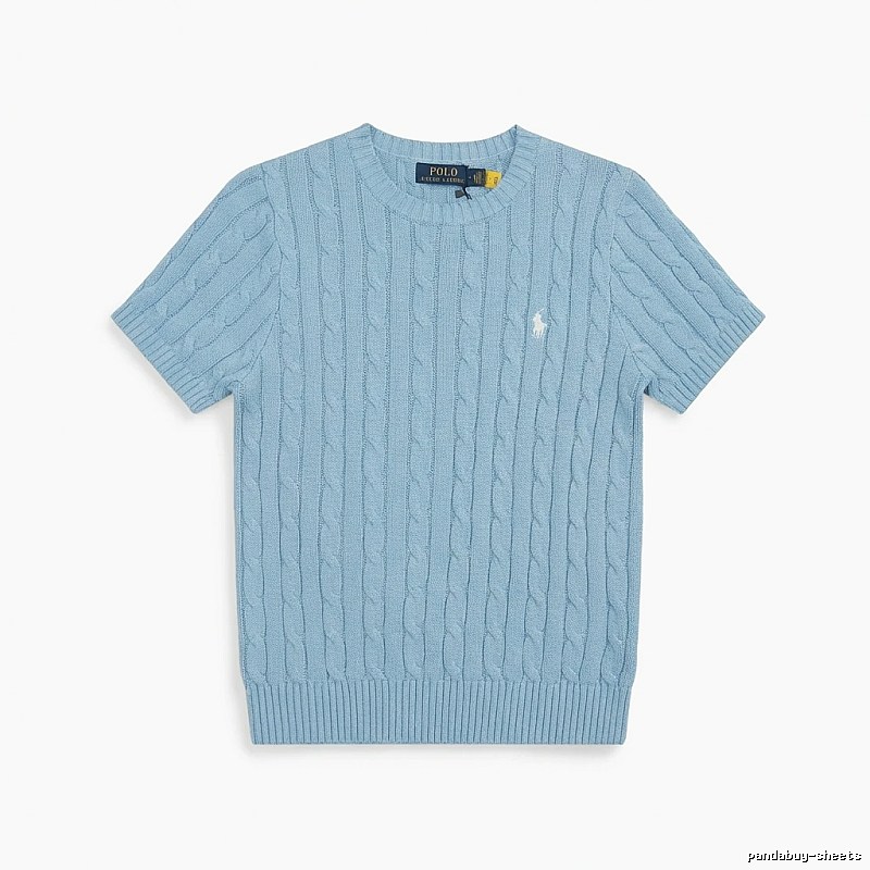 Ralph Lauren Polo Light Blue Trendy Brand Short-sleeve Shirt
