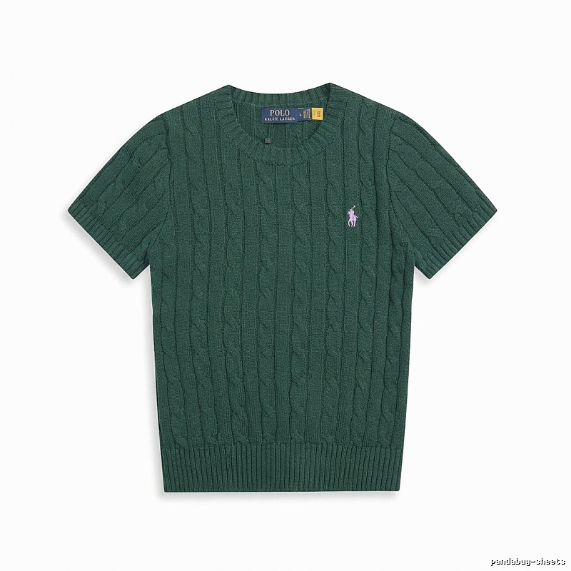 Ralph Lauren Polo Series Retro Style Dark Green Knitted Sweater