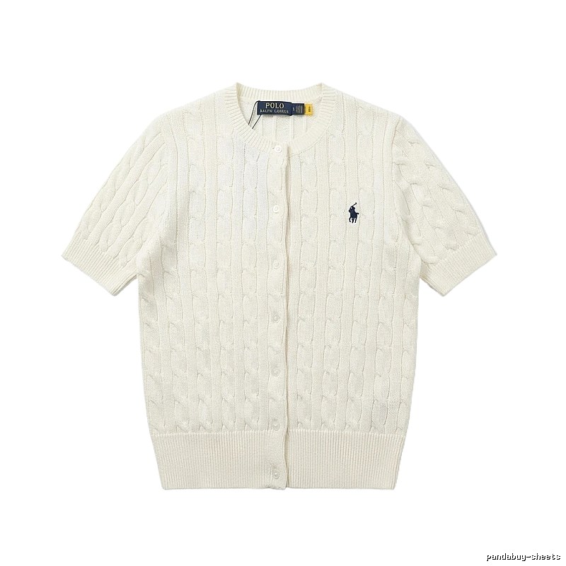 Ralph Lauren Polo white knitted cardigan