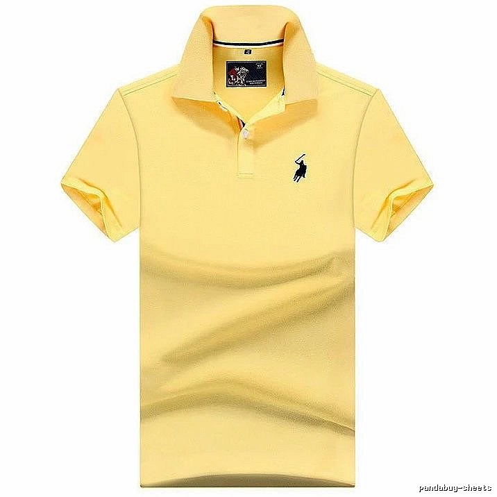 Ralph Lauren Premium Style Yellow polo shirt Bright Yellow Polo for Resort Outfits