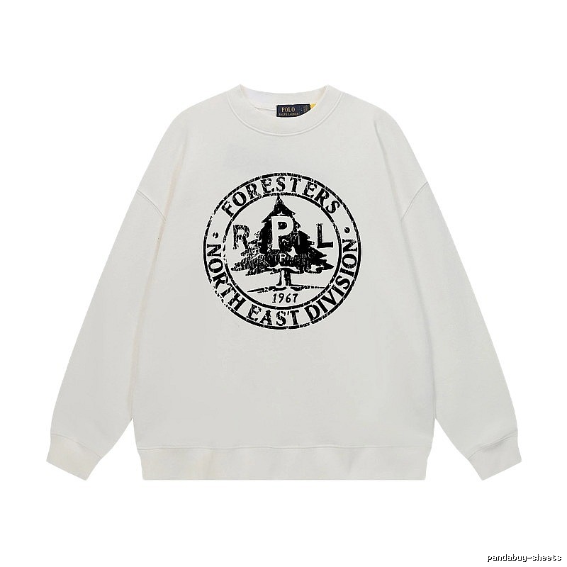 Ralph Lauren retro-style white sweatshirt