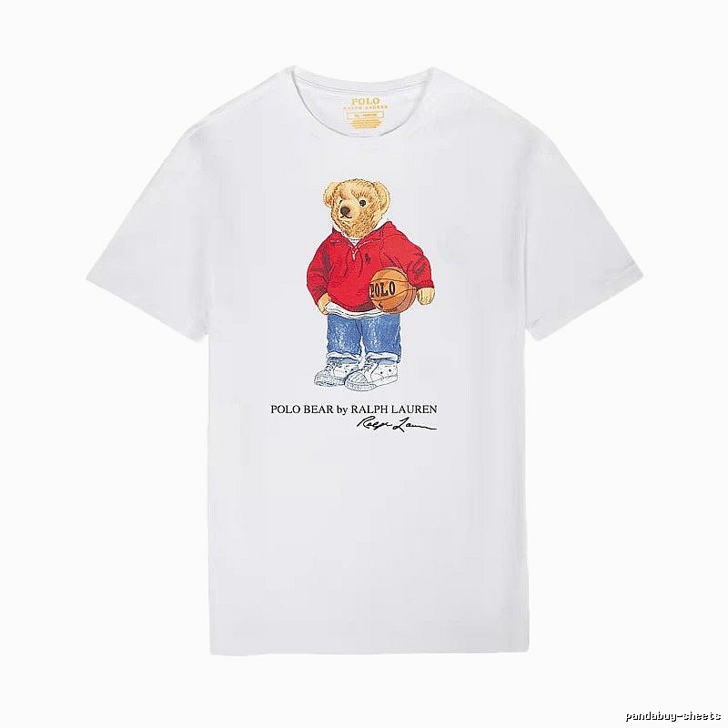 Ralph Lauren Teddy Bear Series White T-shirt