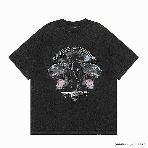 Represent Black Style 812 Owners Club T-Shirt Visual Accent Logo
