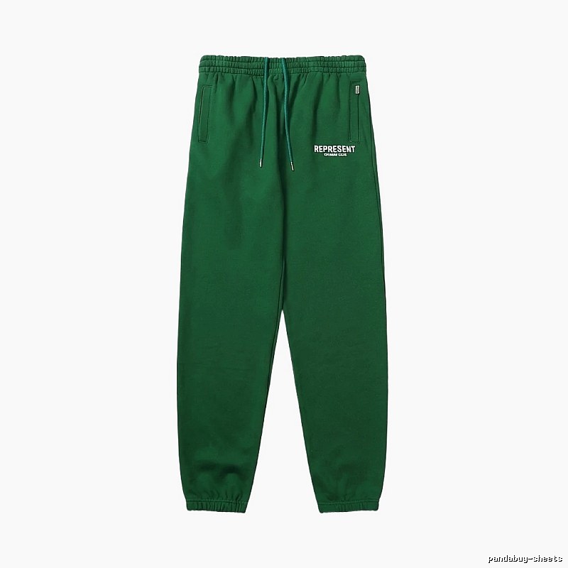 Represent Trendy Brand Casual Green Sweatpants