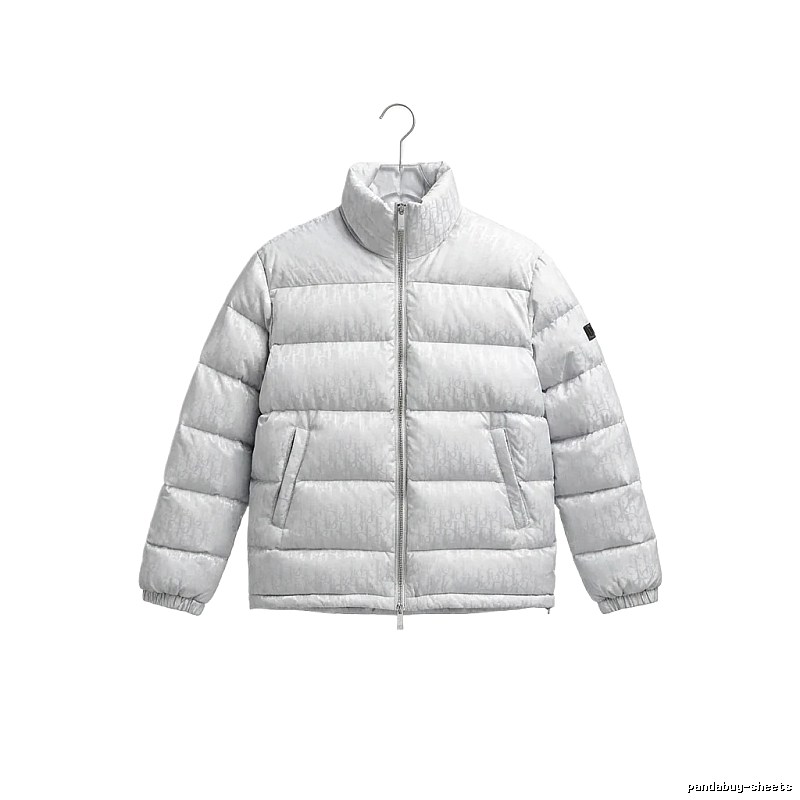 Simple-style white Dior down jacket