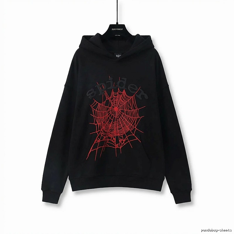 Sp5der cobweb - style black sweatshirt