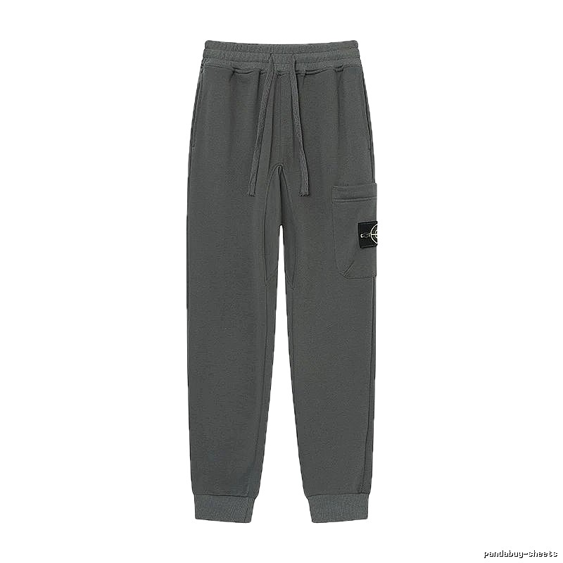 Stone Island Classic Street Style Dark Grey Jogger Sweatpants