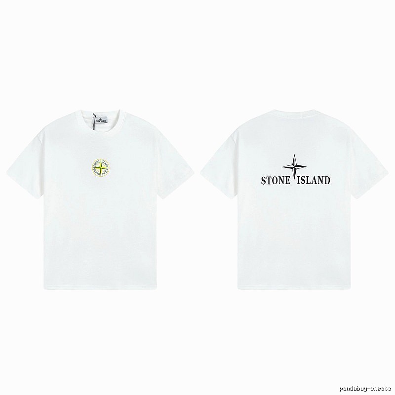 Stone Island Compass Series Street Style White T-Shirt