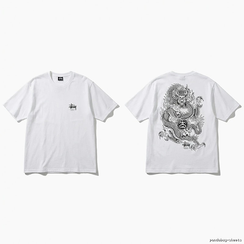 Stussy Chinese-style white T-shirt