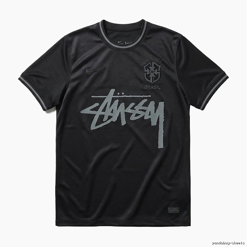 Stussy graffiti-style black T-shirt