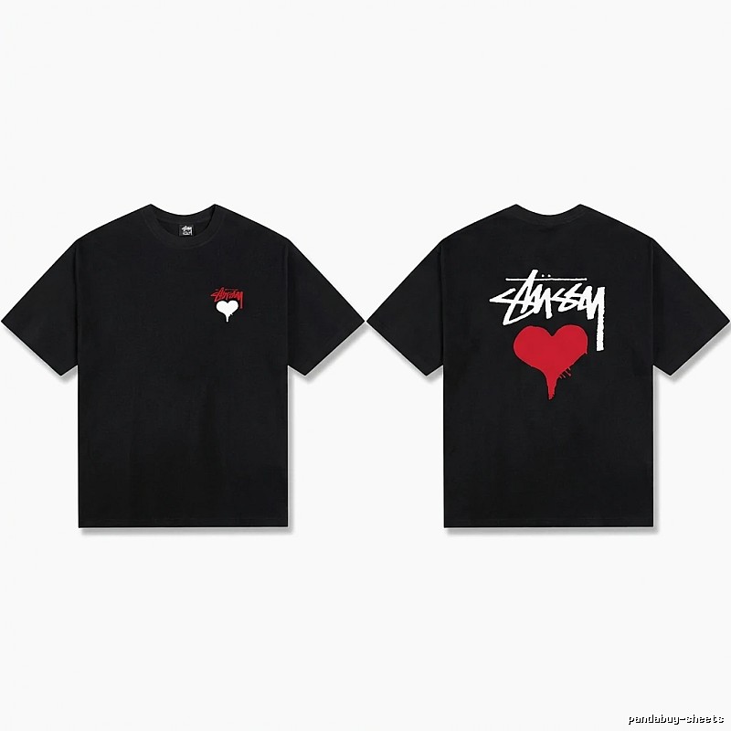 Stussy Love Graffiti Style Black T-shirt