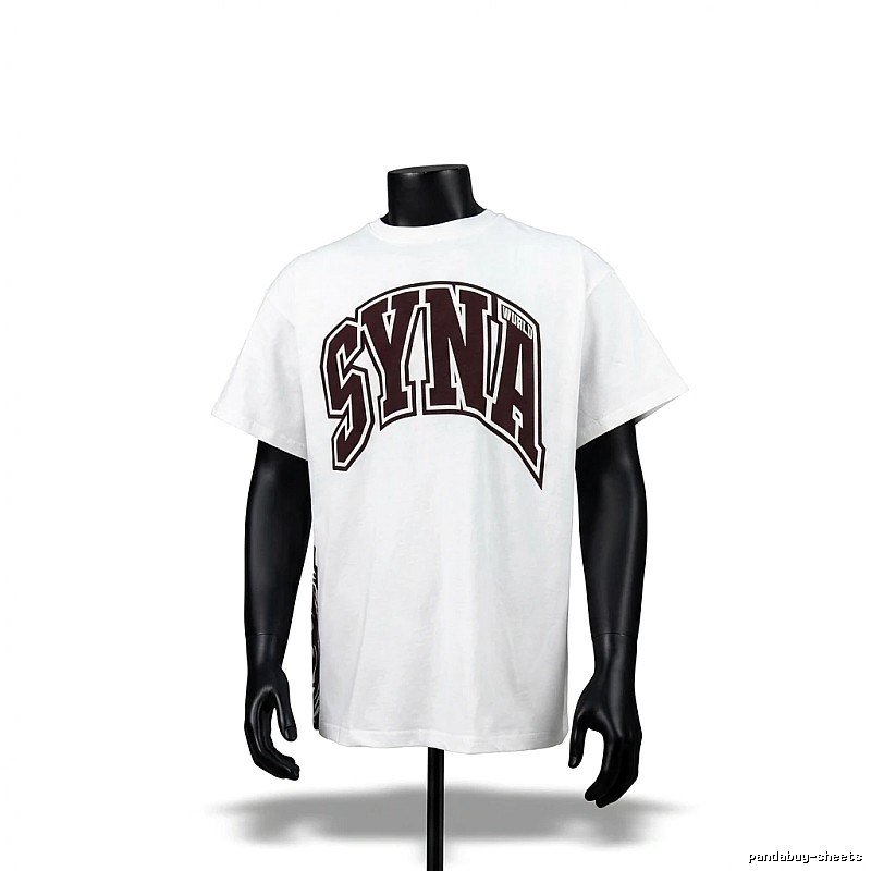 SynaWorld Alphabet Trend White T-shirt