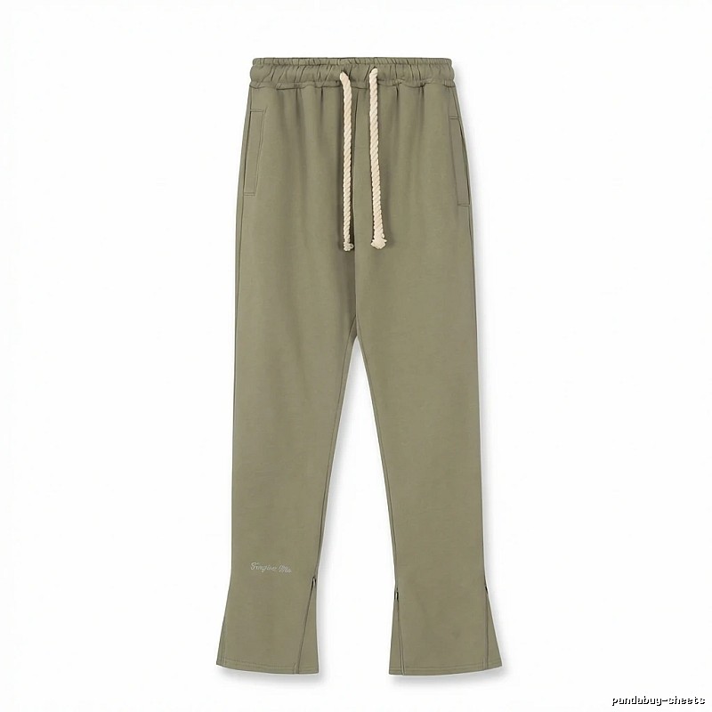 SynaWorld casual style olive green trousers