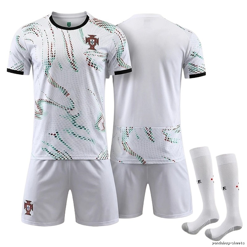 The trendy white of the Portuguese team uniform.