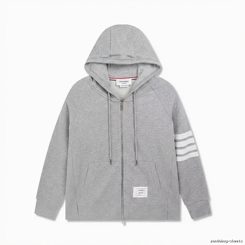 Thom Browne's classic grey hoodie