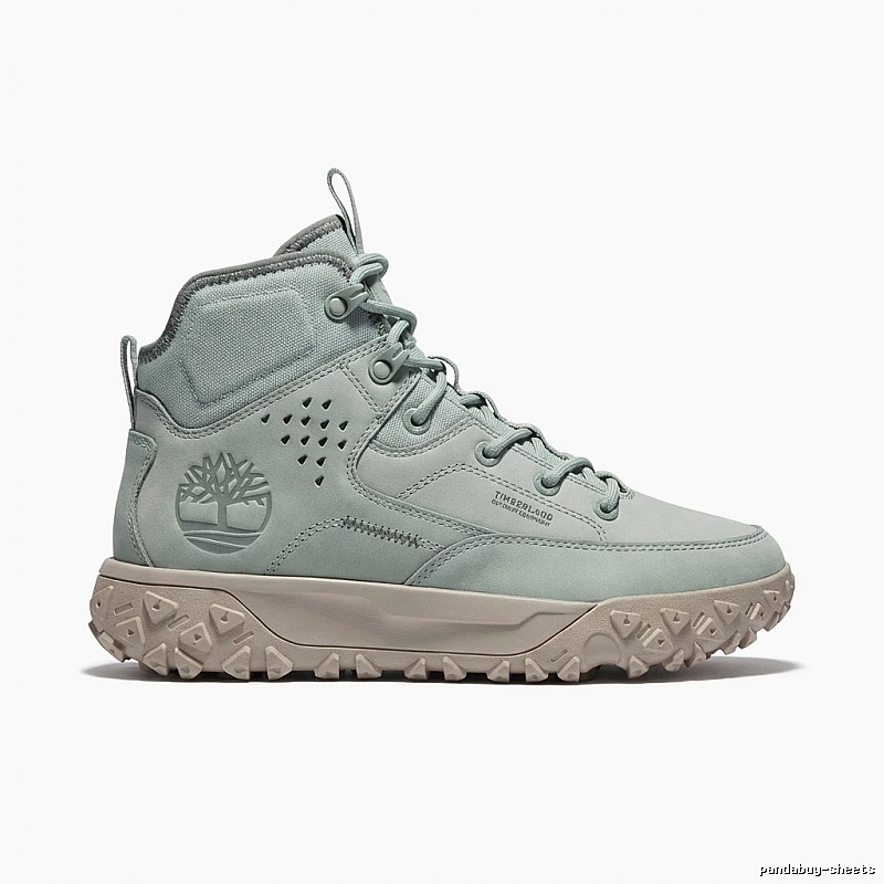 Timberland high-top light gray trendy shoes